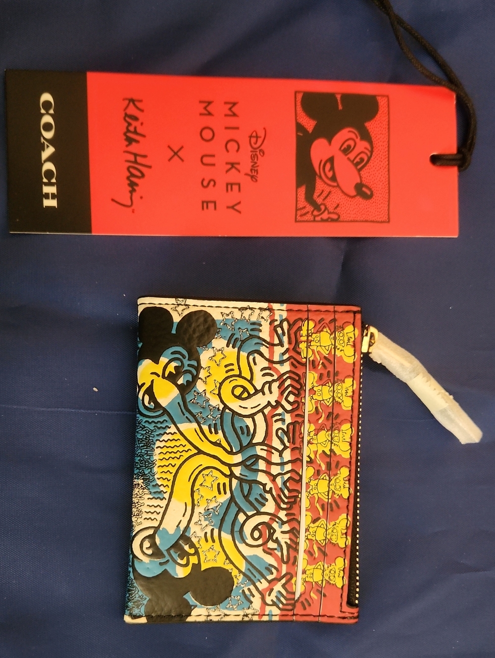 Coach Keith Haring Disney X Mickey Mouse Multicolor Card Case